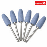 Polissoir flamme Edenta bleu foncé pour résine acrylique lot 6 pièces