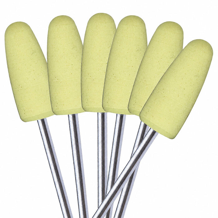 Polissoir silicone résine jaune forme flamme x 10 pièces