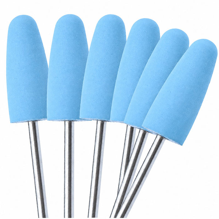 Polissoir résine bleu en silicone forme flamme x 10 pièces