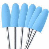 Polissoir résine en silicone bleu forme flamme lot de 10 pièces