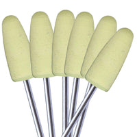 Polissoir Résine Jaune Forme Flamme x 10 pièces - Massilia Dental - Fournitures Matériel Cabinet Dentaire