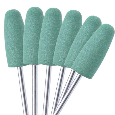 Polissoir Résine Vert Forme Flamme x 10 pièces. - Massilia Dental - Fournitures Matériel Cabinet Dentaire