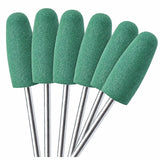 Polissoir résine acrylique vert en silicone forme flamme lot 10 pièces