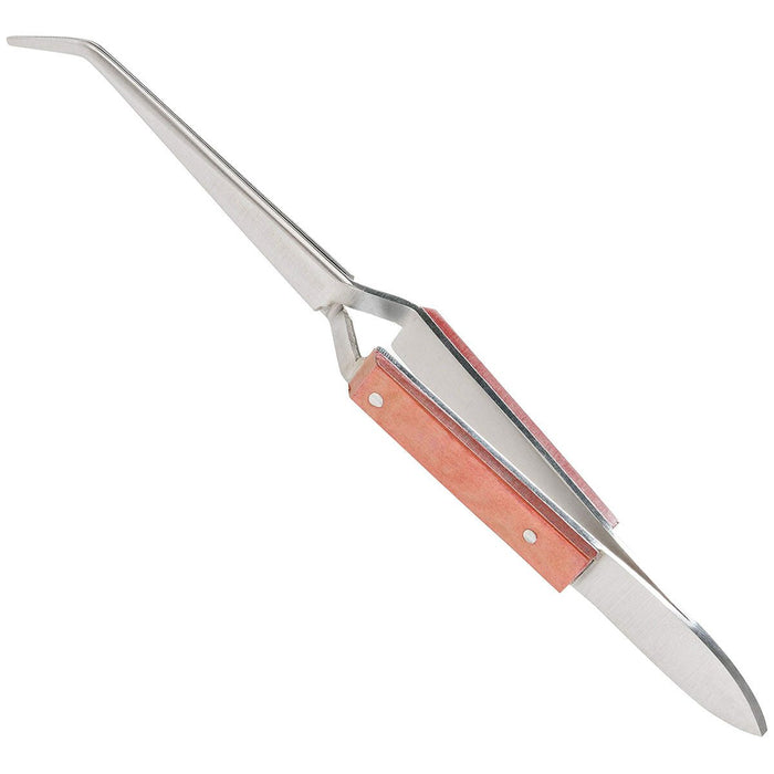 Précelle Courbe Auto - serrante - Protection Bois des Doigts - Massilia Dental - Fournitures Matériel Cabinet Dentaire