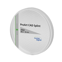 Disque ProArt Splint Transparent Usinage Gouttières - Massilia Dental - Fournitures Matériel Cabinet Dentaire