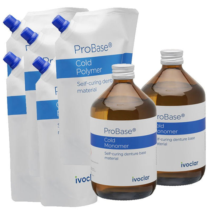 Probase Cold - Kit standard résine à froid 2.5 Kg + 1 litre prothèse dentaire