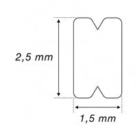 Profi Bar Scheu Dental barre linguale acier renfort résine prothèse mandibule mesures