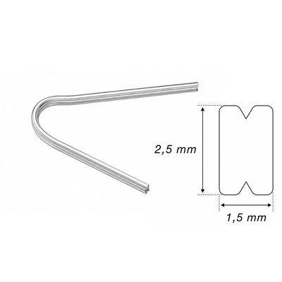 Profi Bar Scheu Dental barre linguale acier renfort résine prothèse mandibule visuel
