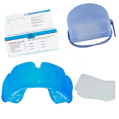 Protège dents adulte bleu clair Erkodent Playsafe Triple 5.5 mm