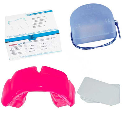 Protège dents adulte rose vif Erkodent Playsafe Triple 5.5 mm