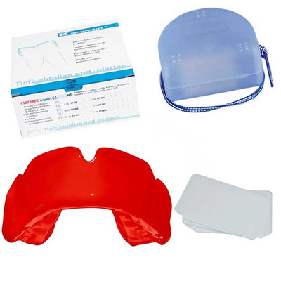 Protège dents adulte rouge foncé Erkodent Playsafe Triple 5.5 mm