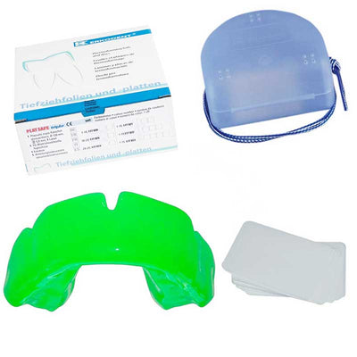Protège dents adulte vert vif Playsafe Triple Erkodent 5.5 mm