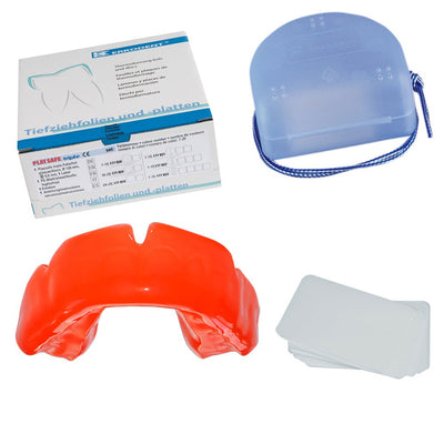 Protège dents PlaySafe Triple Erkodent rouge vif