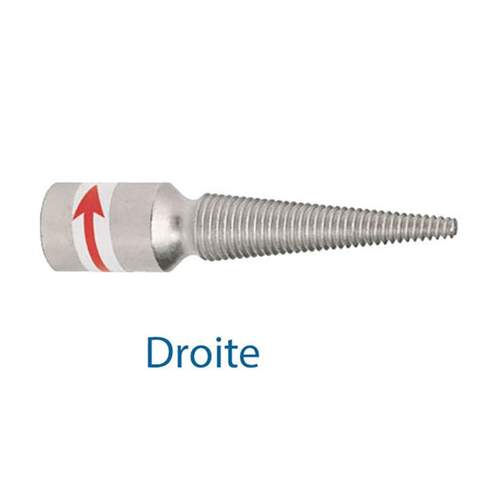 Pig tail for polishing tower - right or left mandrel - Mestra.