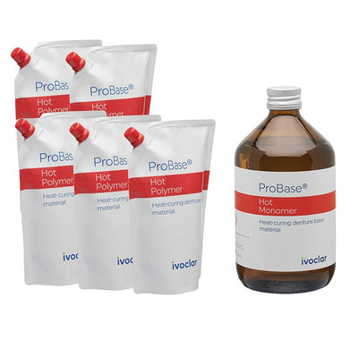 Probase Hot Résine - Kit Laboratoire Prothèses adjointes 2.5 Kg + 1 L. - Massilia Dental - Fournitures Matériel Cabinet Dentaire