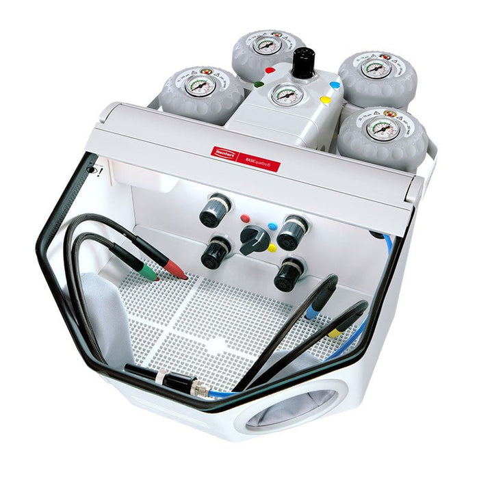 Renfert Basic Quattro IS 4 tank sandblaster for dental laboratory