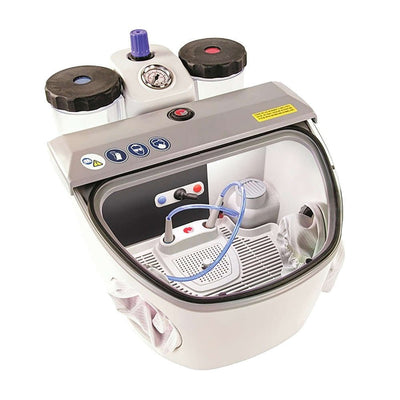 Sableuse Eclipse 2 Silos Mestra - Forme Ergonomique. - Massilia Dental - Fournitures Matériel Cabinet Dentaire