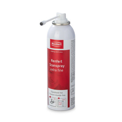 Scanspray Extra fin Renfert Matifiant Blanc 200 ml - Massilia Dental - Fournitures Matériel Cabinet Dentaire