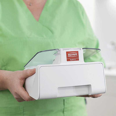 alt="Silent XS scraping box, compact storage"