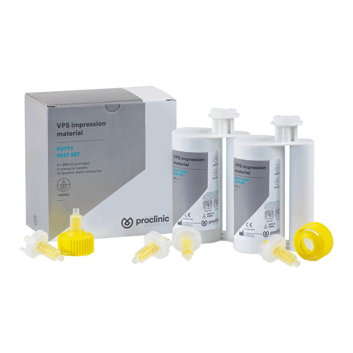 Silicone Addition Putty 2 x 380 ml - Cartouche Distributeur - Massilia Dental - Fournitures Matériel Cabinet Dentaire