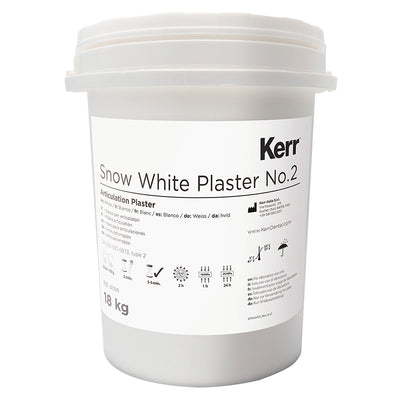 Plâtre Snow White prise rapide pour mise en articulateur 18 kg