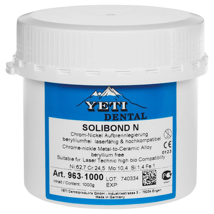 Solibond N Métal Ni.Cr Yeti Nickel Chrome pour Céramique 1Kg - Massilia Dental - Fournitures Matériel Cabinet Dentaire