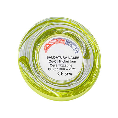 alt="Lasertech cobalt chrome laser welding - 0.5 mm wire roll, 2 m long"