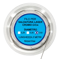 Alambre de soldadura láser cromo-cobalto, espesor 0,50 mm, rollo de 2 metros
