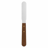 Spatule à plâtre flexible bout arrondi manche bois