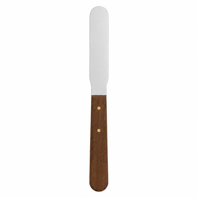 Spatule à plâtre flexible bout arrondi manche bois