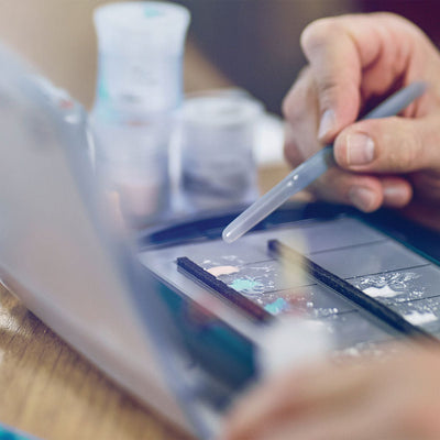 Spatule Agate Mélange Poudres Céramique - Renfert - Massilia Dental - Fournitures Matériel Cabinet Dentaire