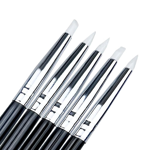 Spatule Embout Silicone Blanc Modelage Composite 5 Pièces - Massilia Dental - Fournitures Matériel Cabinet Dentaire