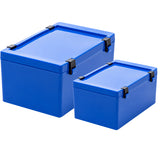 Speiko boite transport laboratoire bleue très résistante duo