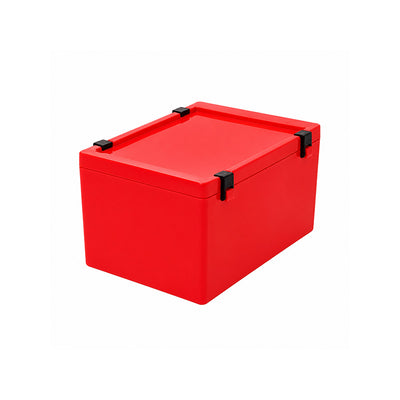 Speiko boite transport laboratoire rouge très résistante 1.3 litres