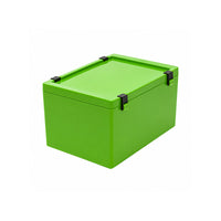 Speiko boite transport prothèse laboratoire verte très résistante 1.3 litre