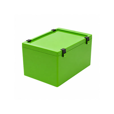 Speiko boite transport prothèse laboratoire verte très résistante 1.3 litre