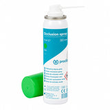 Spray occlusion vert marquage contact et insertion flacon 75 ml vue flacon ouvert