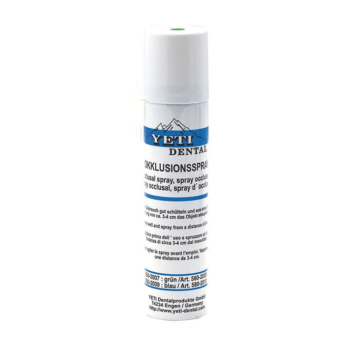 Spray Occlusion Vert Marquage Contact Insertion Yeti. - Massilia Dental - Fournitures Matériel Cabinet Dentaire