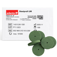 Steelprofi meulette verte polissage fin chrome cobalt