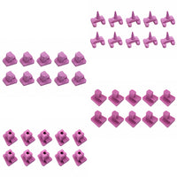 Soportes de cocción de cerámica variada - 8 piezas - 4 formas diferentes.