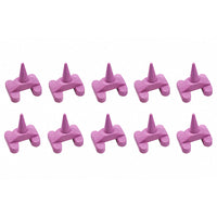 Soportes de cocción de cerámica variada - 8 piezas - 4 formas diferentes.