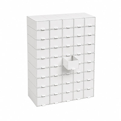 Boite rangement ortho pour modèle etude avec 100 tiroirs de 3 cases empilables