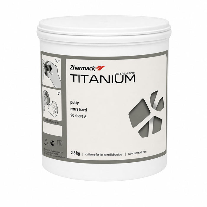 Titanium silicone condensation 95 shore A Zhermack 2.6 Kg