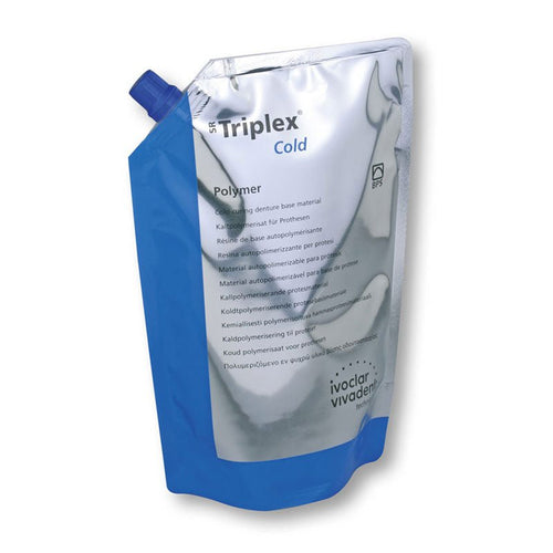 Triplex Cold - Résine de base autopolymérisante - 2 Sachets x 500 gr. - Massilia Dental - Fournitures Matériel Cabinet Dentaire