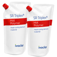SR Triplex Hot poudre résine thermopolymérisable prothèses adjointes 2 x 500 g