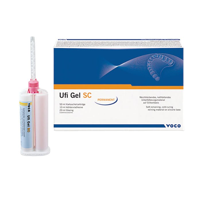 Ufi Gel SC Silicone Rebasage Soft Voco Prothèse PMMA - Massilia Dental - Fournitures Matériel Cabinet Dentaire