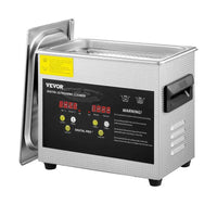 Ultrasonido 3 litros Calentamiento de 0 a 80 ° C - Cesta de terminal y tapa.
