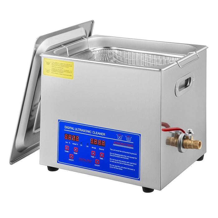 Ultrasound 10 liters heating 0 to 80 ° C - Terminal basket and lid