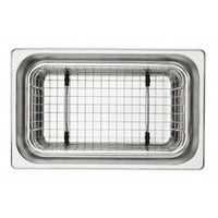 Ultrasons laboratoire chauffant 3 litres avec panier et couvercle vue cuve intérieure avec cpanier