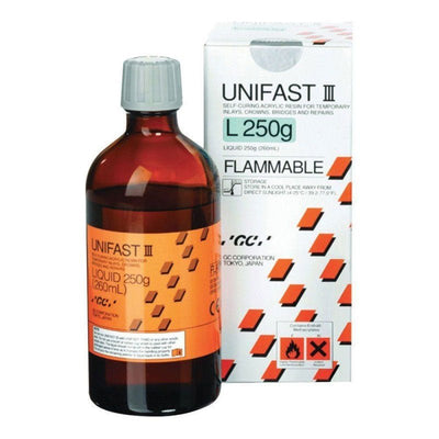 Unifast III GC Liquide Résine Prothèse Résine Provisoire - Massilia Dental - Fournitures Matériel Cabinet Dentaire